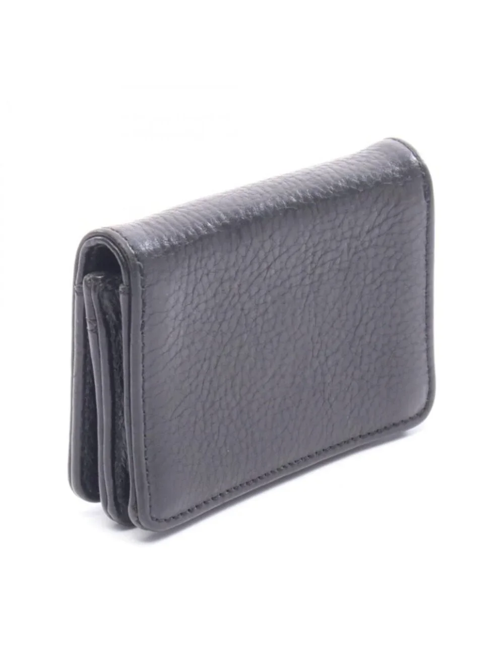 Chrome Hearts Card Case Scroll Label 3 Pocket Leather